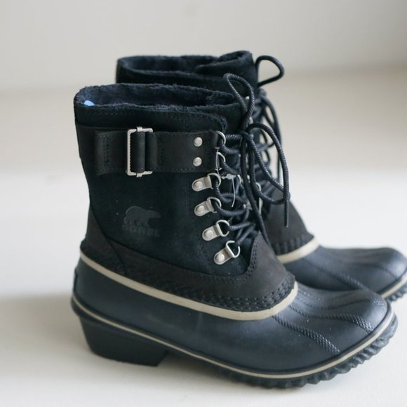 Brand New Classic Rubber Suede Fleece Lined Sorel Winter Boots - Picture 3 of 9